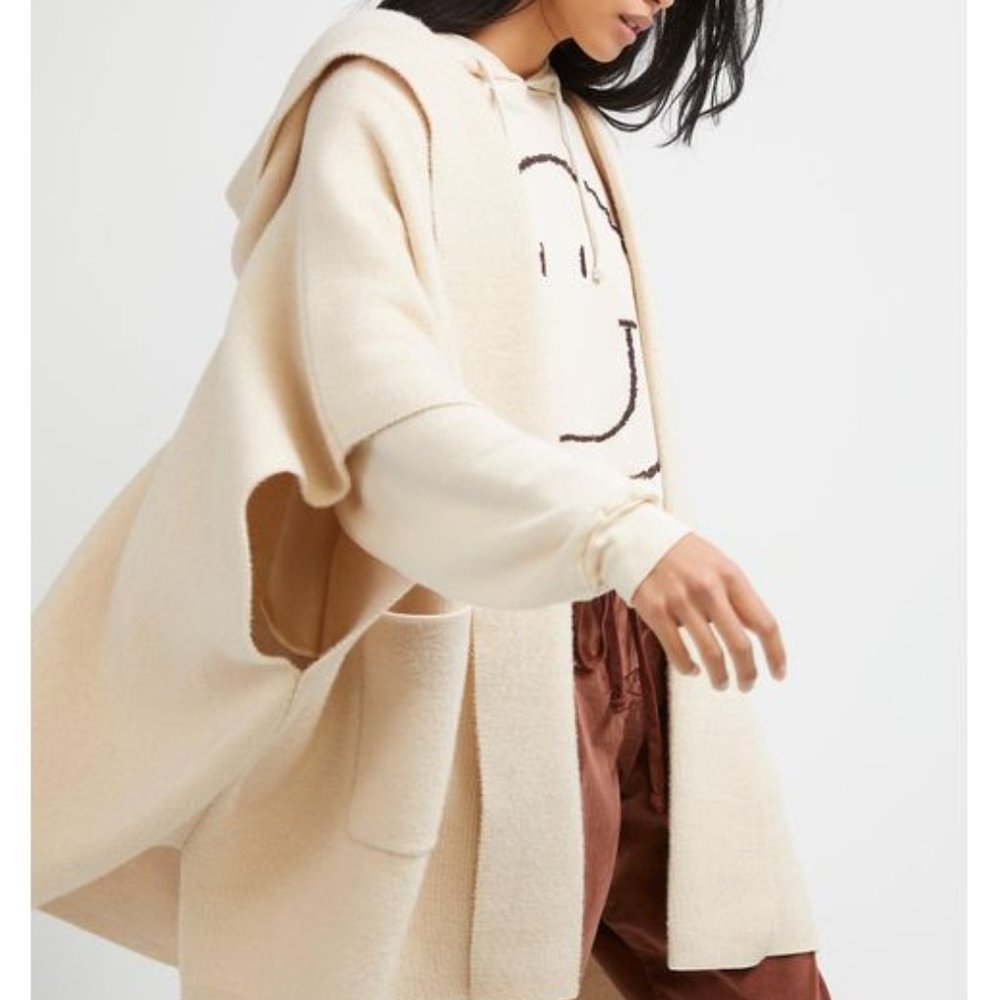 Free People All I Need Cozy Hooded Kimono